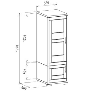 rozmery otváranie dvierok vľavo