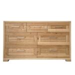 Drevená komoda - bielizník so 7 zásuvkami, 150x50x90 cm