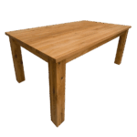 Jedálenský rozkladací stôl z dubového masívu pre 6 až 8 osôb, 160-210×90×76 cm
