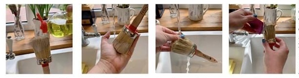 starostlivost o stetce po malovani - umyvanie a odstranovanie zoschnutej farby