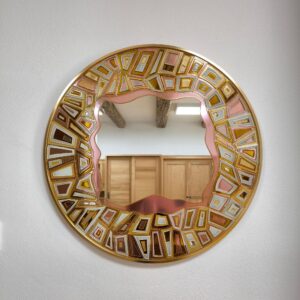 moderne zrkadlo kruh