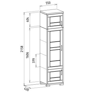 rozmery šatníkovej skrine