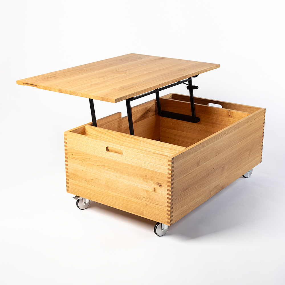 Multifunkčný konferenčný stolík z masívu