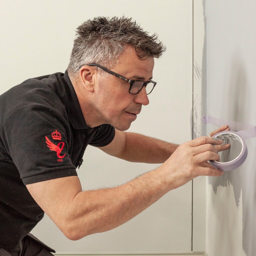 vlnky pomocou kriedových farieb