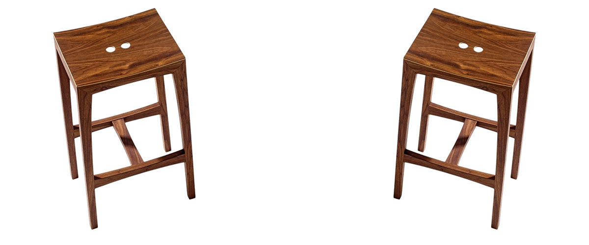 5141000-wide Drevená masívna taburetka OTTO