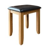 Čalúnená taburetka ku kozmetickému stolíku, 44x36x45 cm