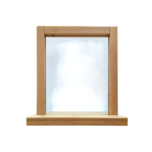 drevené masívne zrkadlo