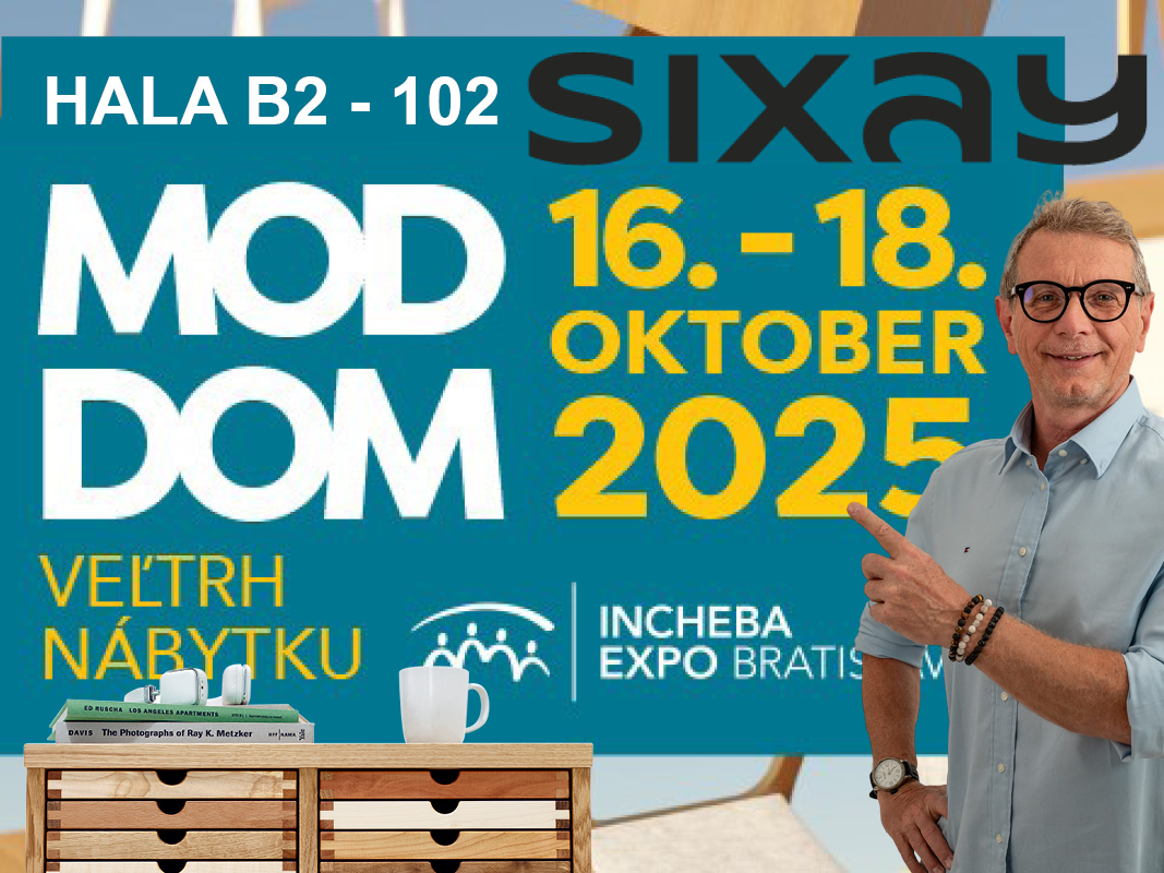 Navštívte Moddom 2025 v Inchebe Bratislava moderované Voštinárom – veľtrh bývania a výstava nábytku. Dubu predstaví dizajnový Sixay nábytok v hale B2.
