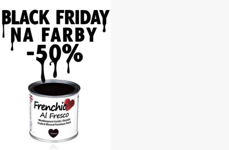 Black Friday na farby kriedove farby vypredaj akcia