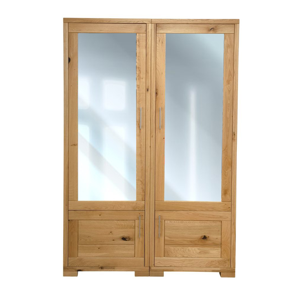 sektorový nábytok do chodby masiv dub