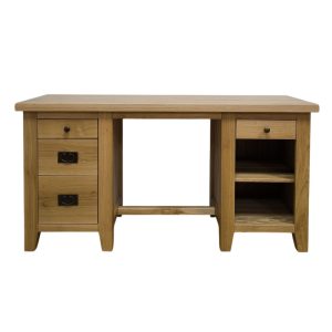 masívny pisaci stol s uloznym priestorom