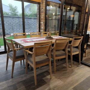 jedalenska zostava stol stolicky masiv dub