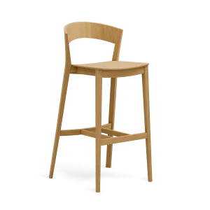 Moderná barová stolička z dubu