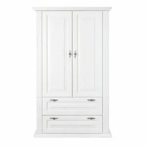 Biela skrina do spalne so zasuvkami