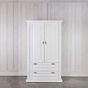 vysoke satnikove skrine - biele provence