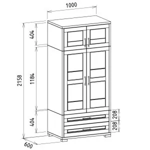 rozmery šatníkovej skrine