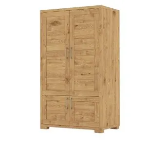 dvojdverová masívna šatníková skriňa