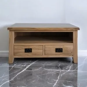 Drevená TV skrinka z dubového masívu