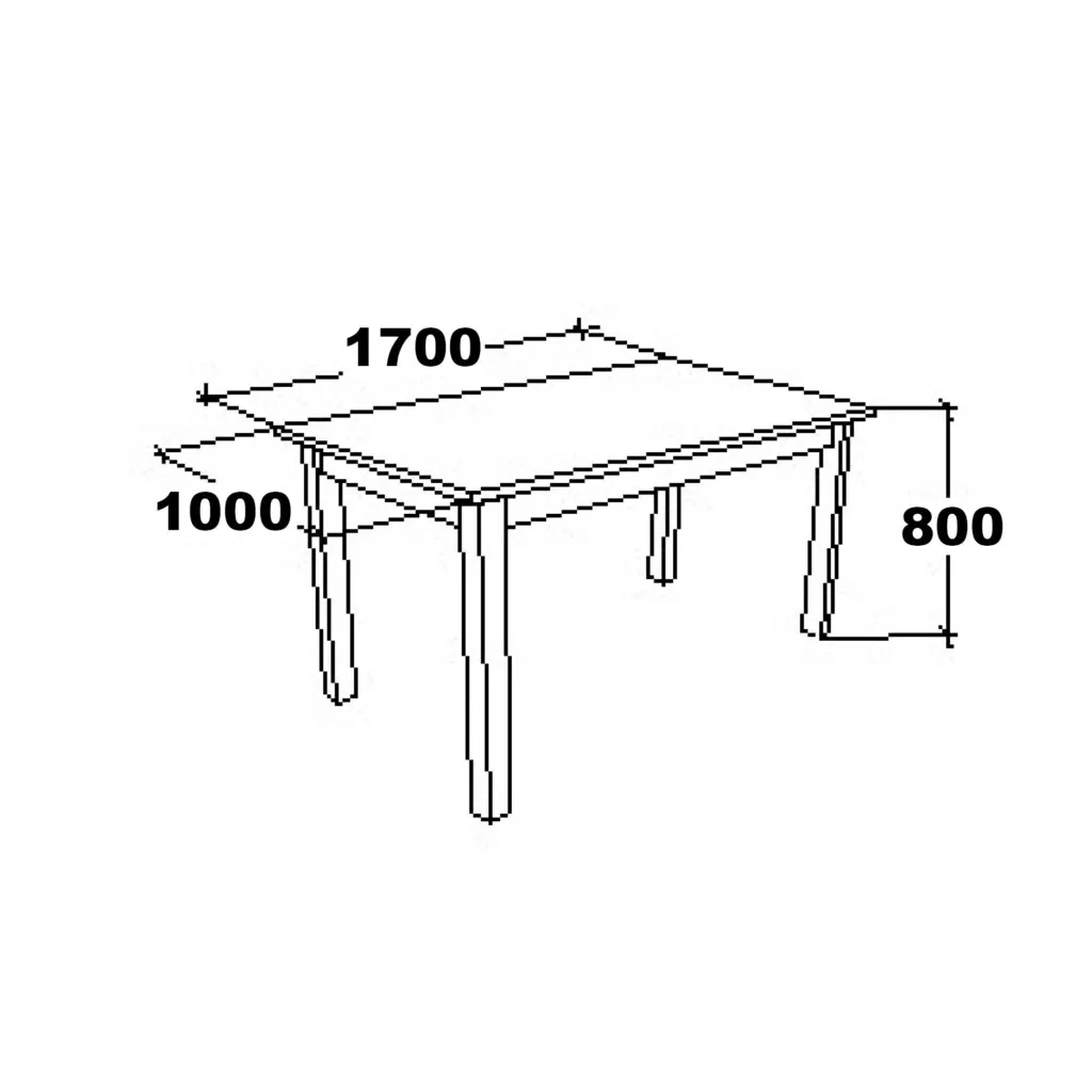 rozmery jedálenského stola EV