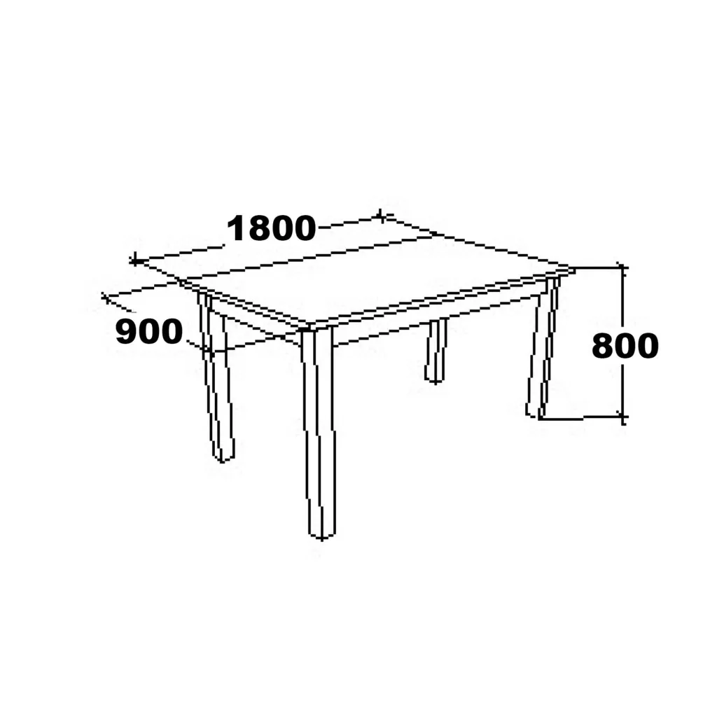 rozmery pevného kuchynského stola EV11-03A