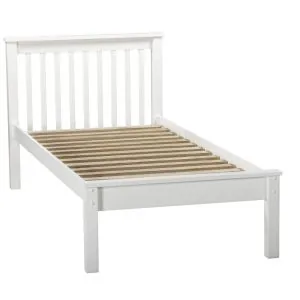 drevená posteľ 90x200 BIELA s rostom gratis