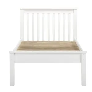 biela postel 90x200 jednolozko