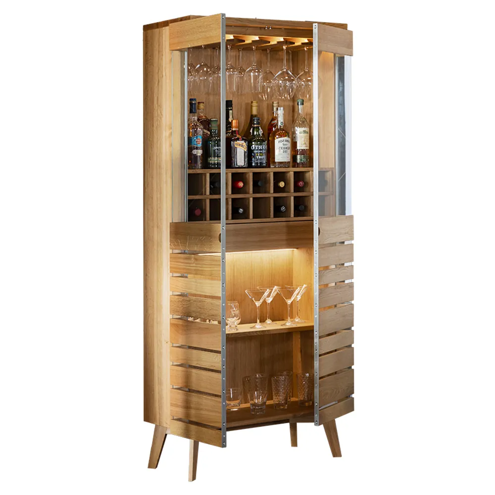 Vitrína na alkohol z masívu