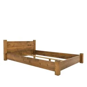 Manželská posteľ z borovice